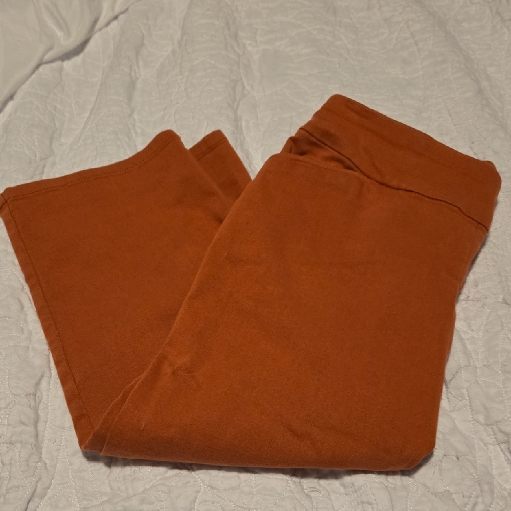 croft & barrow burnt orange capri leggings - Picture 4 of 12